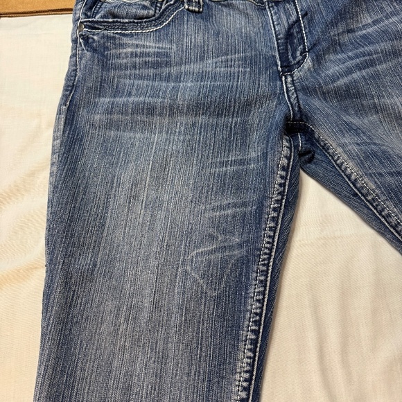 HYDRAULIC Vintage Denim Women's Distressed Cropped Blue Jeans Size Tag: 17/18 - Picture 15 of 16